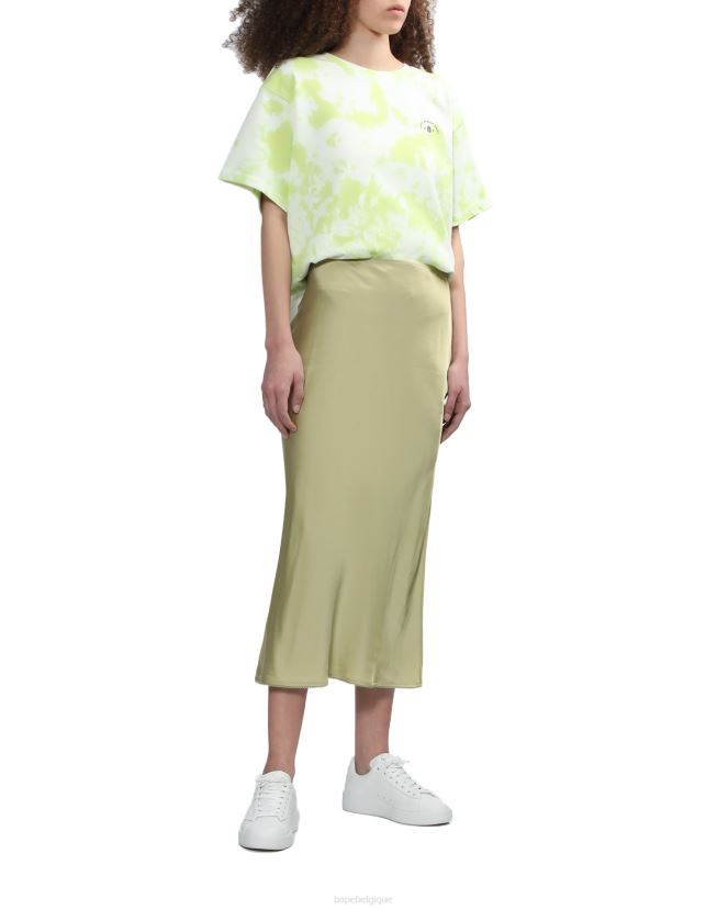 t-shirt à logo imprimé A Bathing Ape femmes ZHX6N4790 vert clair