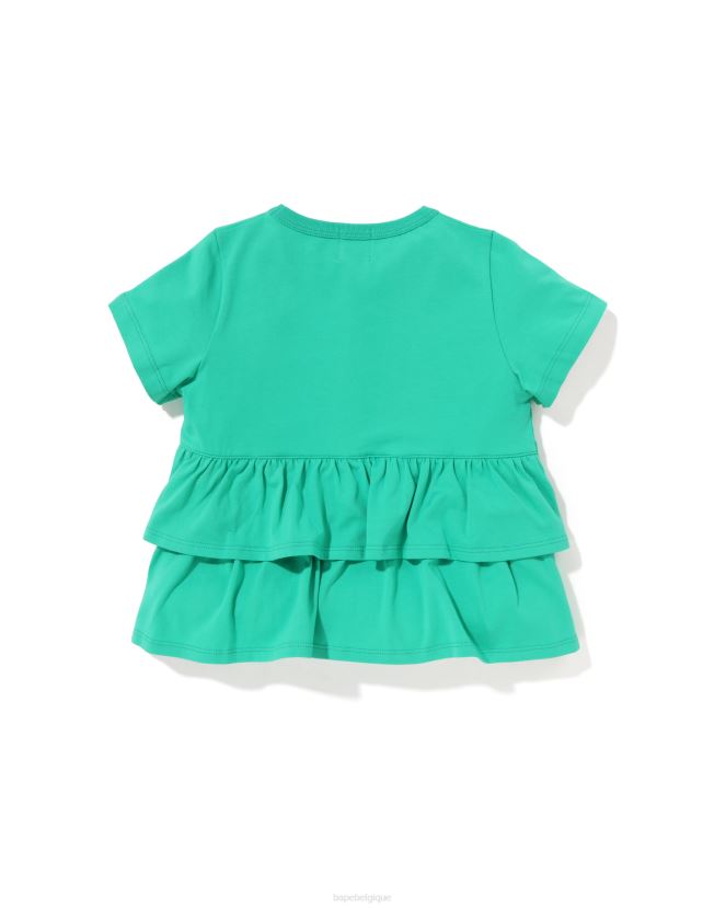t-shirt à volants et fraises pour bébé milo A Bathing Ape enfants ZHX6N41276 vert clair