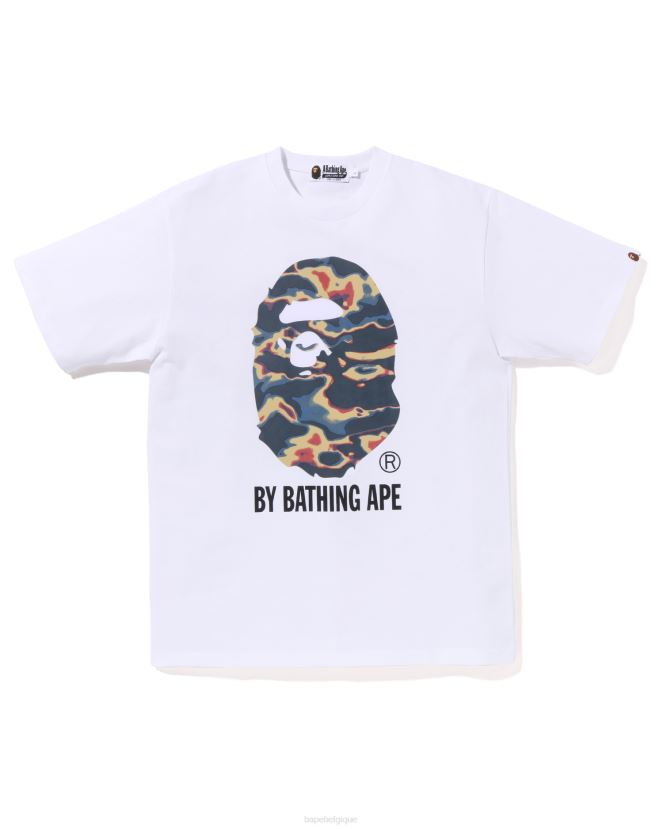 tee de thermographie A Bathing Ape Hommes ZHX6N414 blanc