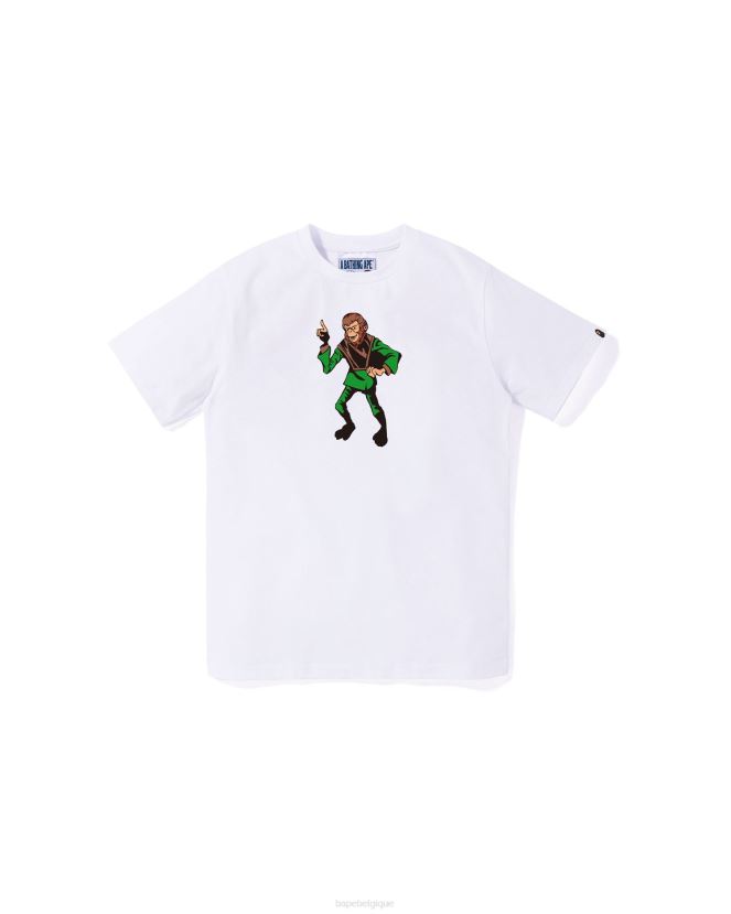 tee jr A Bathing Ape enfants ZHX6N41362 blanc