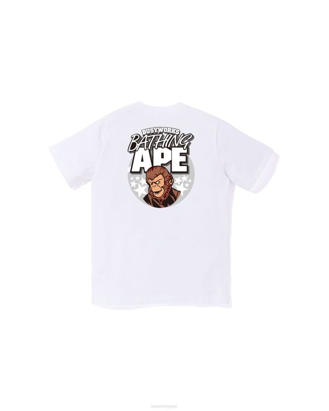 tee jr A Bathing Ape enfants ZHX6N41362 blanc