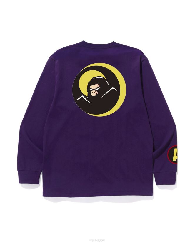 tee-shirt ombre A Bathing Ape Hommes ZHX6N4109 violet