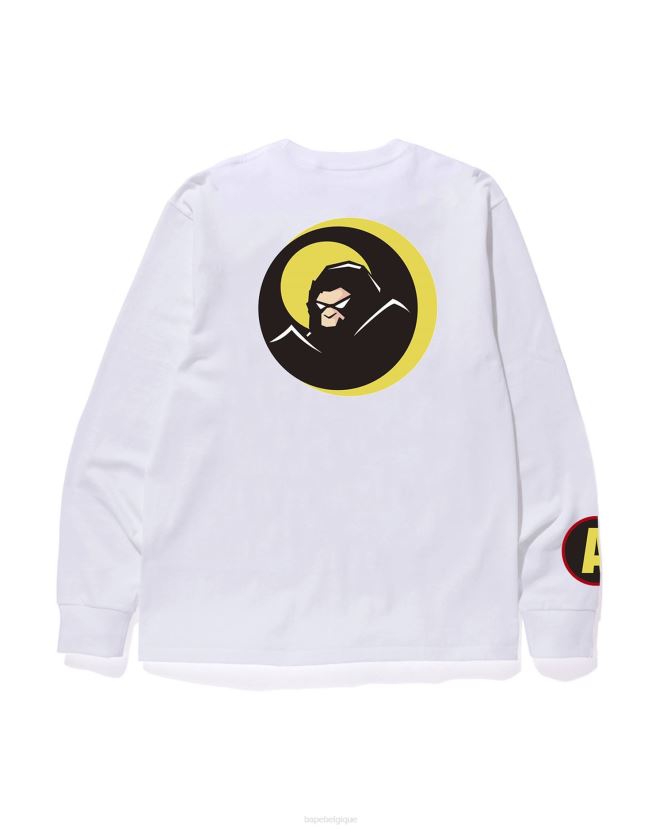tee-shirt ombre A Bathing Ape Hommes ZHX6N4110 blanc