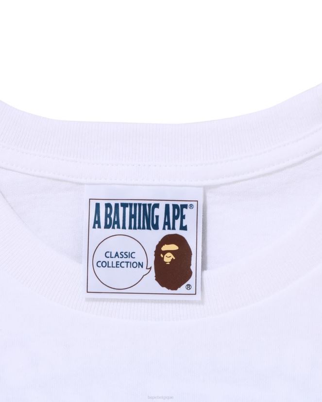 tee-shirt ombre A Bathing Ape Hommes ZHX6N4110 blanc