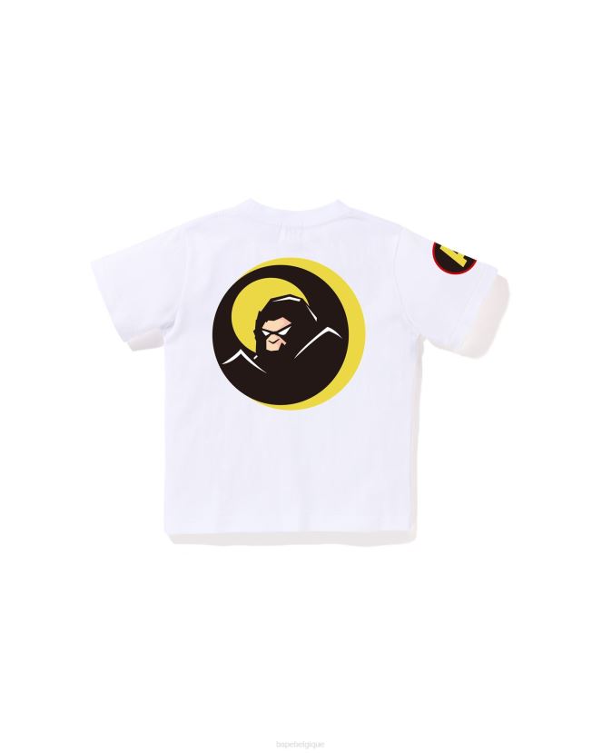 tee-shirt ombre A Bathing Ape enfants ZHX6N41365 blanc