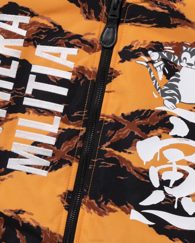 tigre camo longue ma-1 A Bathing Ape Hommes ZHX6N4327 orange
