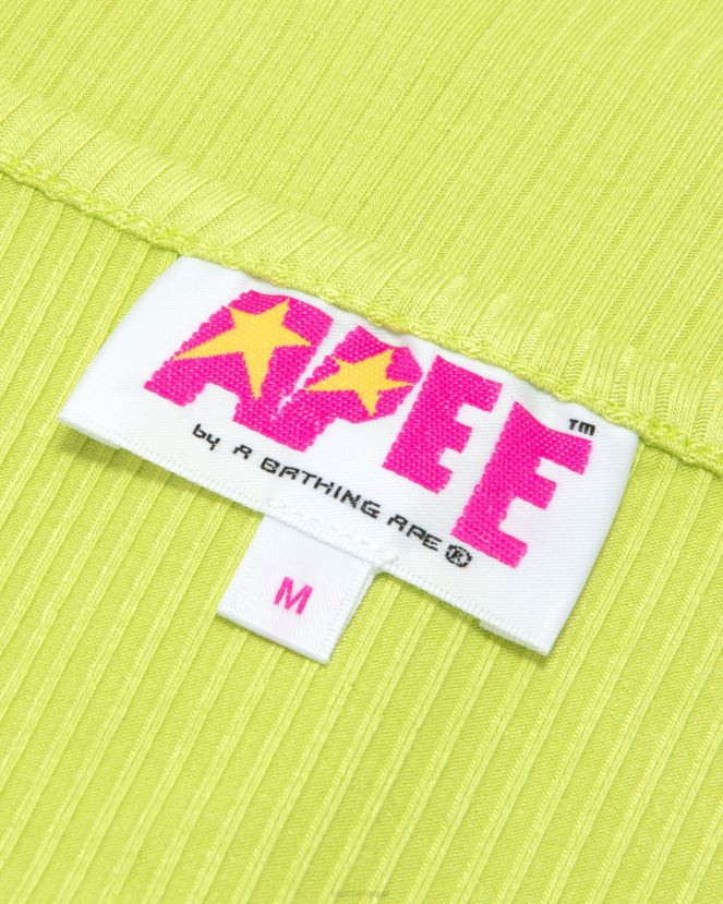 top court à lien de resserrage A Bathing Ape femmes ZHX6N4933 vert clair
