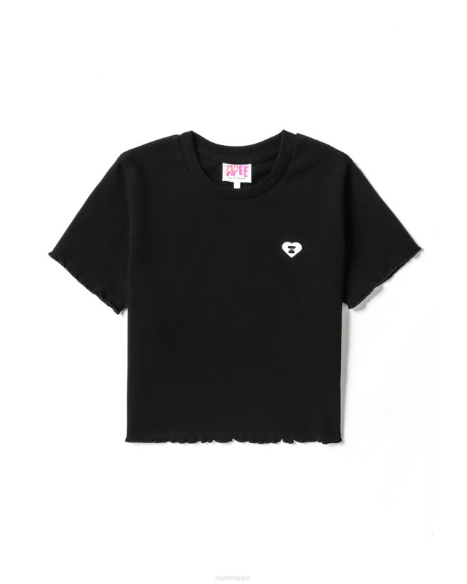 top court à logo A Bathing Ape femmes ZHX6N4822 noir