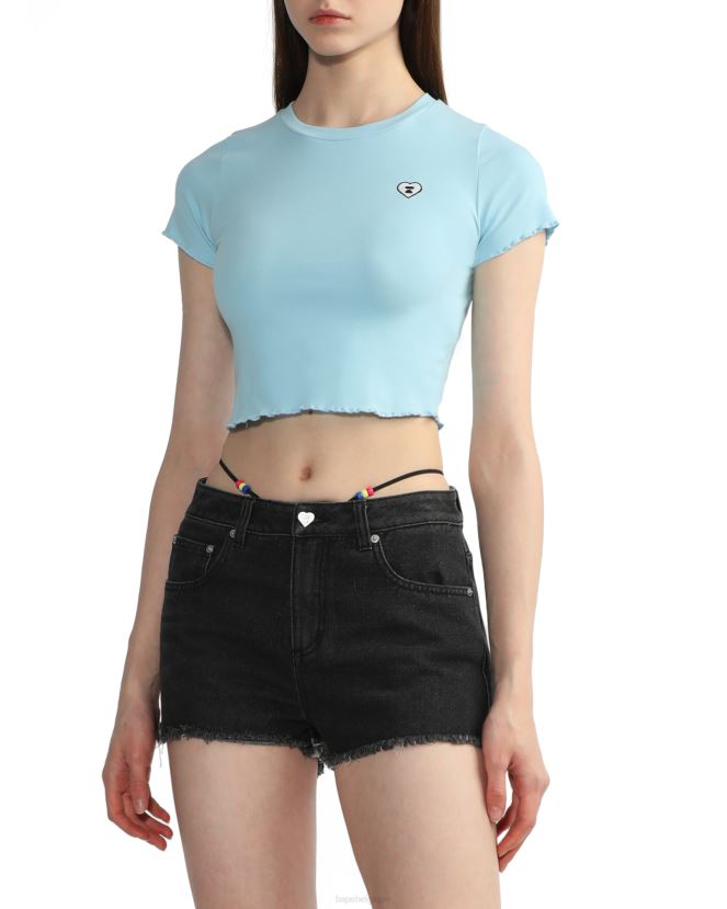 top court à logo A Bathing Ape femmes ZHX6N4823 bleu