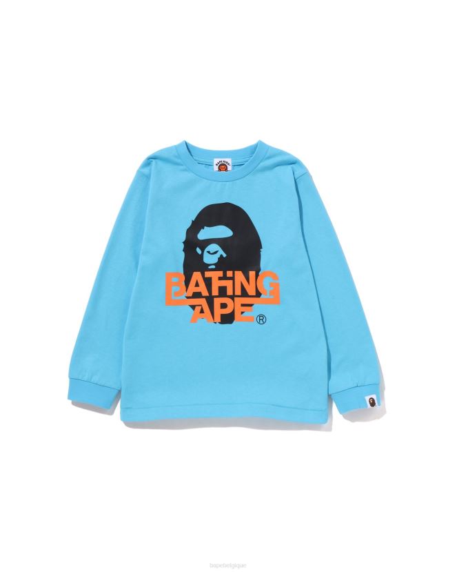 té de tête A Bathing Ape enfants ZHX6N41510 bleu ciel