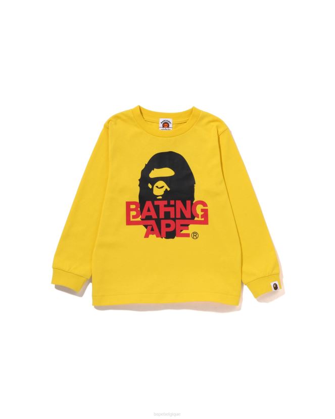 té de tête A Bathing Ape enfants ZHX6N41512 jaune