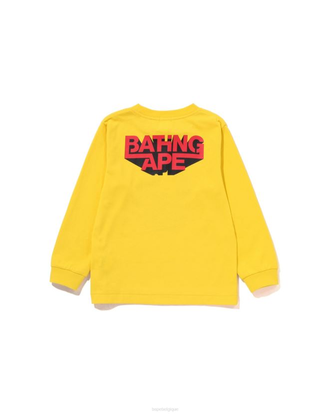 té de tête A Bathing Ape enfants ZHX6N41512 jaune