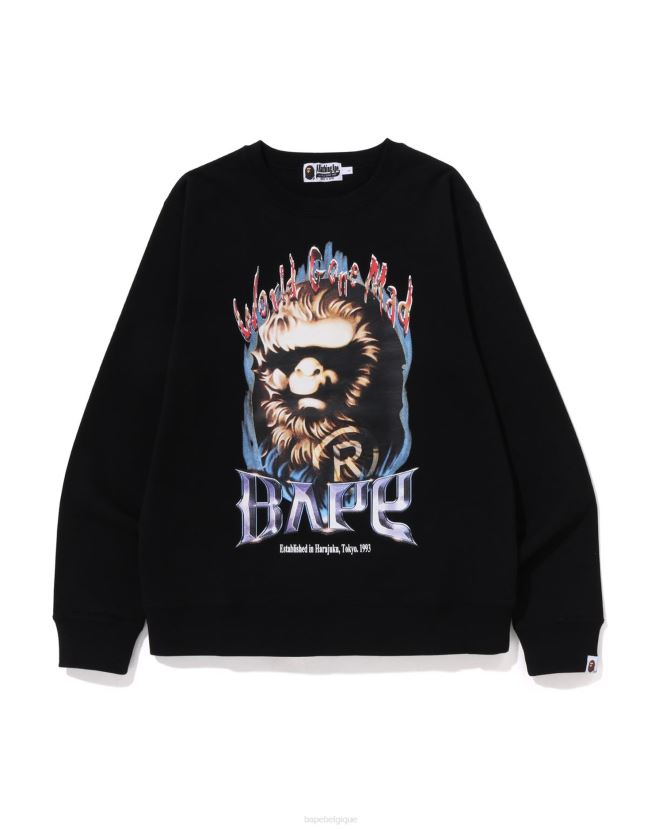 tête ras du cou A Bathing Ape Hommes ZHX6N4218 noir