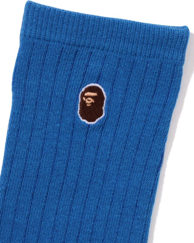 tête un point chaussettes A Bathing Ape femmes ZHX6N41069 bleu royal