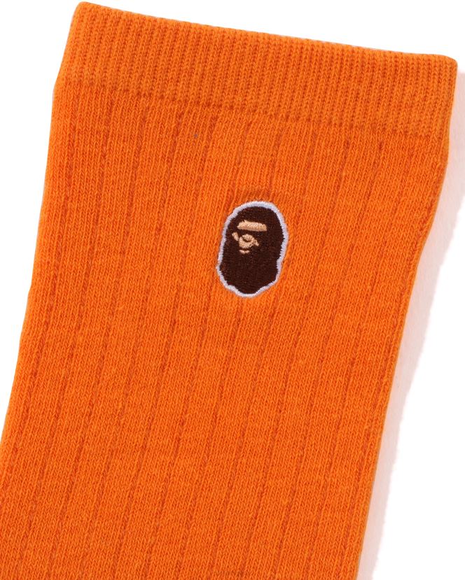 tête un point chaussettes A Bathing Ape femmes ZHX6N41070 orange