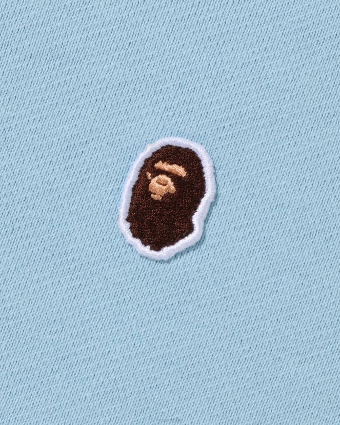 tête un point coupe décontractée col ras du cou A Bathing Ape Hommes ZHX6N4306 bleu