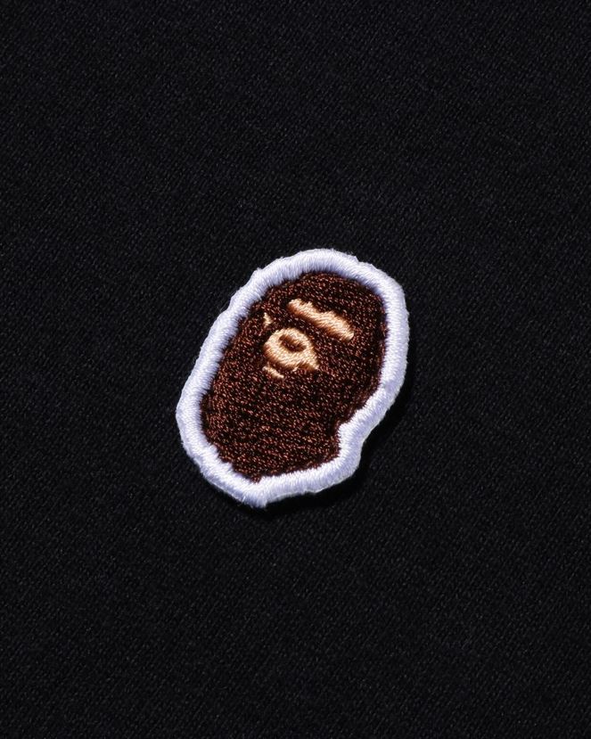 tête un point tee A Bathing Ape Hommes ZHX6N4337 noir