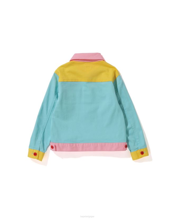 veste bébé milo avec braguette boutonnée A Bathing Ape enfants ZHX6N41726 cause