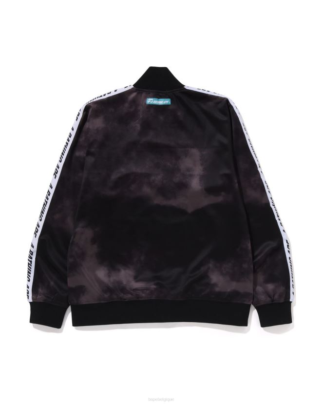 veste de survêtement tie-dye A Bathing Ape Hommes ZHX6N4248 gris foncé