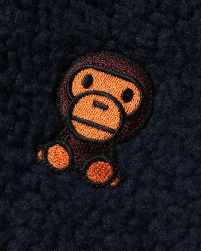 veste en peluche bébé milo boa A Bathing Ape enfants ZHX6N41779 bleu