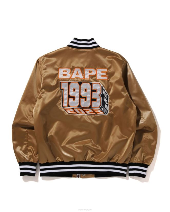 veste universitaire en nylon A Bathing Ape Hommes ZHX6N4181 or