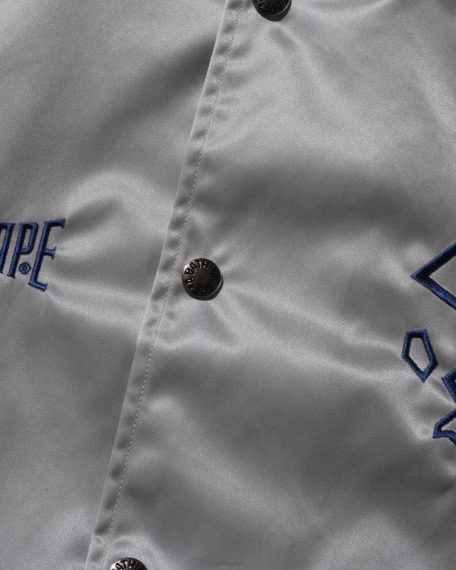 veste universitaire en nylon A Bathing Ape Hommes ZHX6N4182 argent