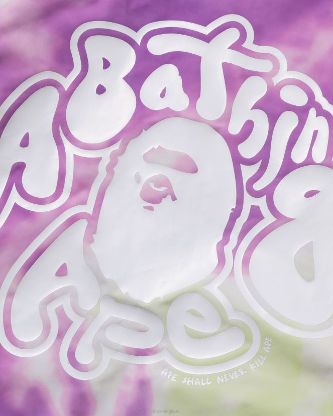 veste zippée à capuche oversize tie-dye A Bathing Ape femmes ZHX6N4995 cause