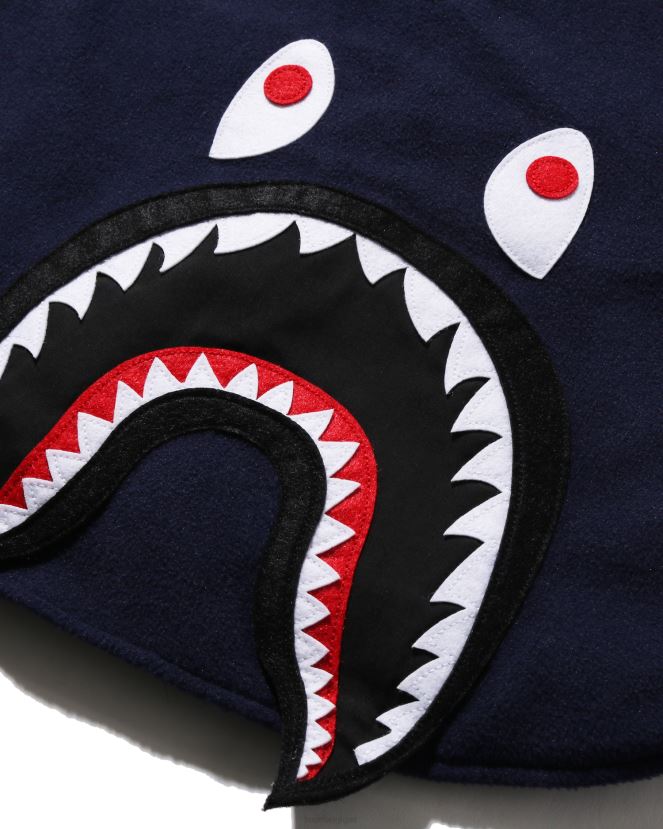 veste à patch requin A Bathing Ape enfants ZHX6N41642 bleu