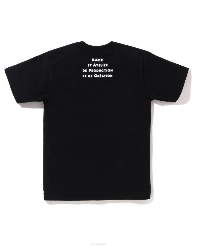 x apc t-shirt milo large A Bathing Ape femmes ZHX6N4902 noir