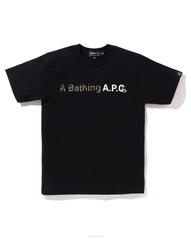 x apc un tee large A Bathing Ape femmes ZHX6N4900 noir