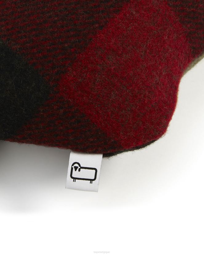 x coussin de tête en laine A Bathing Ape Hommes ZHX6N4580 rouge vif