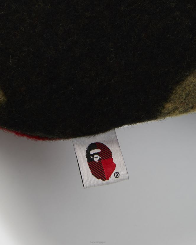 x coussin de tête en laine A Bathing Ape Hommes ZHX6N4580 rouge vif