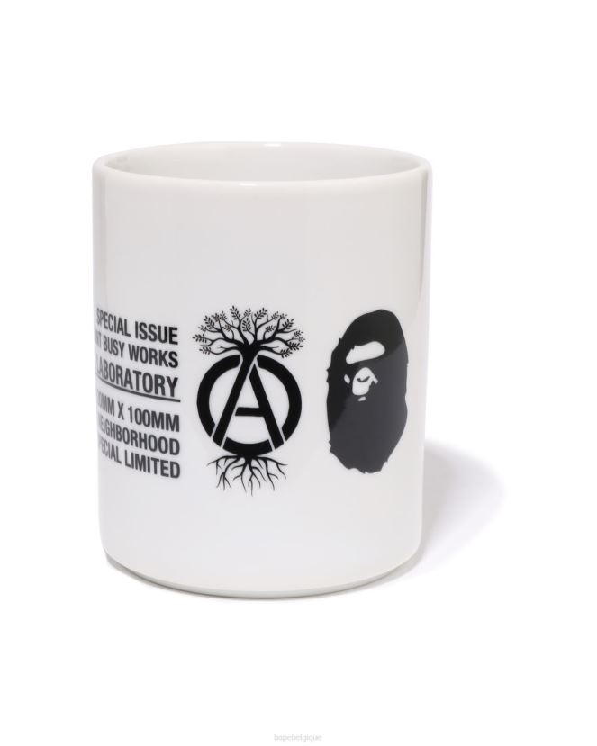 x parcelle végétale nbhd A Bathing Ape femmes ZHX6N4508 blanc