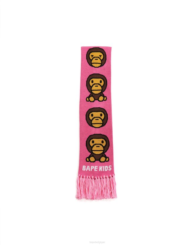 écharpe bébé milo A Bathing Ape enfants ZHX6N41767 rose