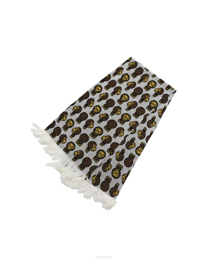 écharpe bébé milo A Bathing Ape femmes ZHX6N41157 blanc